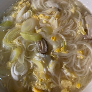 簡単かき玉にゅうめん